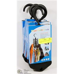 LOT OF 5 NEW MAGIC CLOTHES RACKS