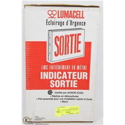 LUMACELL EMERGENCY LIGHTING EXIT SIGN CSA