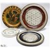 Image 1 : LOT OF WOOD CARVED ARTS PLATES