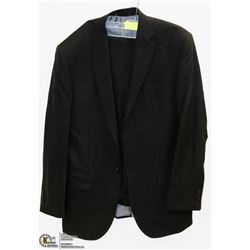 PINSTRIPED SUIT WITH SIZE 40T JACKET AND 34L PANTS