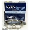 Image 1 : LOT OF 2 UVEX HONEYWELL STEALTH SAFETY GOGGLES W/