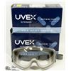 Image 1 : LOT OF 2 UVEX HONEYWELL STEALTH SAFETY GOGGLES W/