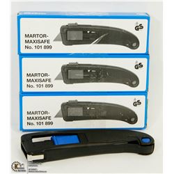 LOT OF 3 MARTOR MAXISAFE UTILITY KNIVES
