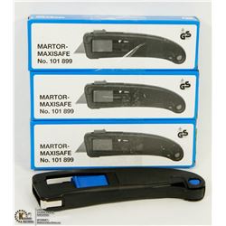 LOT OF 3 MARTOR MAXISAFE UTILITY KNIVES