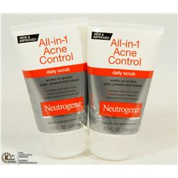 LOT OF 2 NEUTROGENA ALL IN 1 ACNE CONTROL DAILY