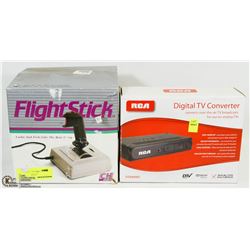 RCA DIGITAL TV CONVERTER SOLD WITH FLIGHT STICK