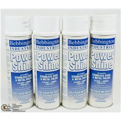 LOT OF 4 BEBBINGTON INDUSTRIES POWER SHINE