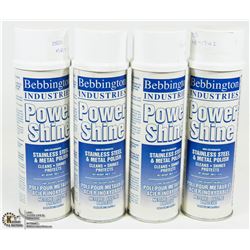 LOT OF 4 BEBBINGTON INDUSTRIES POWER SHINE