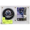 Image 1 : SHAWN HORCOFF SIGNED PUCK DISPLAY