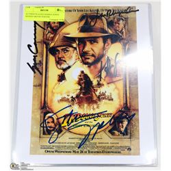 INDIANA JONES SIGNED MOVIE POSTER