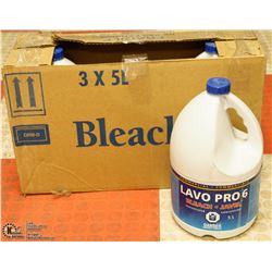 CASE OF 3 JAVEL BLEACH 5L EACH
