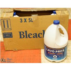 CASE OF 3 JAVEL BLEACH 5L EACH