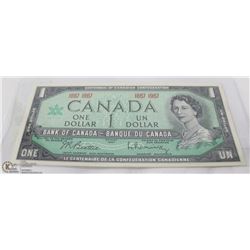 CANADIAN 1 DOLLAR CENTENNIAL  BANK NOTE