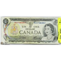 1973 CANADIAN $1 DOLLAR BILL