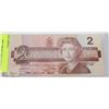Image 2 : CANADIAN 2 DOLLAR BILL 1986
