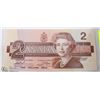 Image 2 : CANADIAN TWO DOLLAR BILL 1986