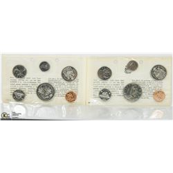 SET OF 1969 & 1970 PROOF LIKE COIN SETS.