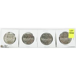 LOT OF 4 CANADIAN 1867-1982 CONFEDERATION DOLLAR