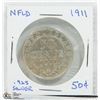 Image 1 : NEWFOUNDLAND 1911 FIFTY CENTS.