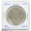 Image 1 : NEWFOUNDLAND 1919 FIFTY CENTS.