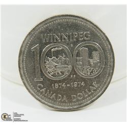 WINNIPEG 1974 CENTENNIAL $1 DOLLAR COIN