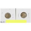 Image 1 : LOT OF TWO 1920S CANADIAN SILVER DIMES.