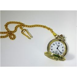 #2 - GOLD TONE EAGLE POCKETWATCH