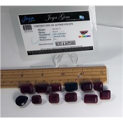#4 - LOT OF 180.6 CT RUBY & SAPPHIRE GEMSTONES
