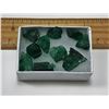 Image 1 : #9 - LOT OF 28.5 NATURAL GREEN ROUGH EMERALD