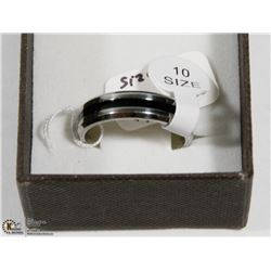STAINLESS STEEL RING SIZE 10.