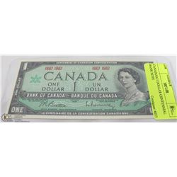 CANADIAN 1 DOLLAR CENTENNIAL  BANK NOTE