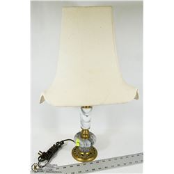 MARBLE AND BRASS LAMP