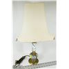 Image 1 : MARBLE AND BRASS LAMP