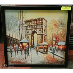 24" X 24" FRENCH OIL PAINTING