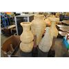 Image 1 : LARGE BOX OF RATTAN DECORATIVE VASES ETC