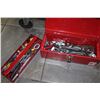 Image 2 : RED TOOLBOX WITH WRENCHES AND TOOLS