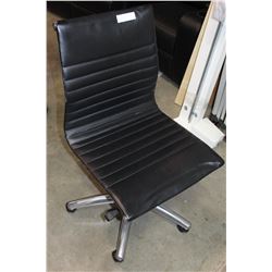 ROLLING BLACK MODERN GAS LIFT OFFICE CHAIR