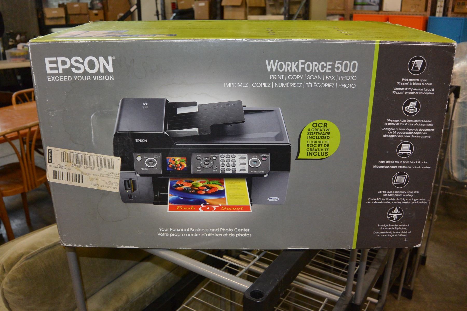 NEW EPSON WORKFORCE 500 ALL IN ONE PRINTER Big Valley NEW EPSON WORKFORCE 500 ALL IN ONE PRINTER Big Valley