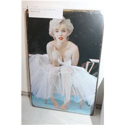 NEW TIN 8 X 12 INCH MARILYN MONROE SIGN