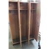 Image 3 : VINTAGE THREE BANK METAL LOCKER