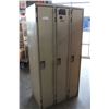 Image 1 : THREE BANK METAL LOCKER