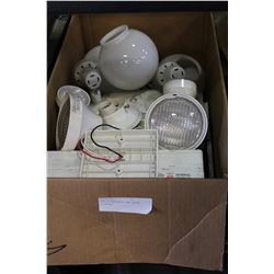 BOX OF EMERGENCY AND OTHER LIGHTING