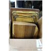 Image 1 : BOX OF WOODEN CUTTIONG BOARDS