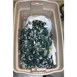 TOTE OF CHRISTMAS LIGHTS