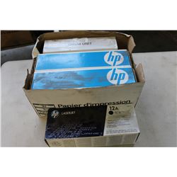 BOX OF HP INK CARTRIDGE REPLACEMENTS