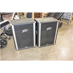 PAIR OF PEAVEY INTERNATIONAL 115 150WATT PROFESSIONAL STAGE SPEAKERS, WORKING