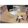 Image 2 : PAINTED KIDS ROCKER AND DOLL
