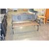 Image 1 : WOOD AND METAL BENCH