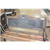 Image 2 : WOOD AND METAL BENCH