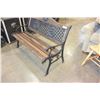 Image 3 : WOOD AND METAL BENCH